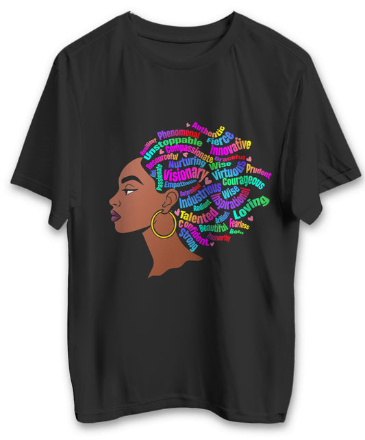 “Afro Affirmation Queen” Tee