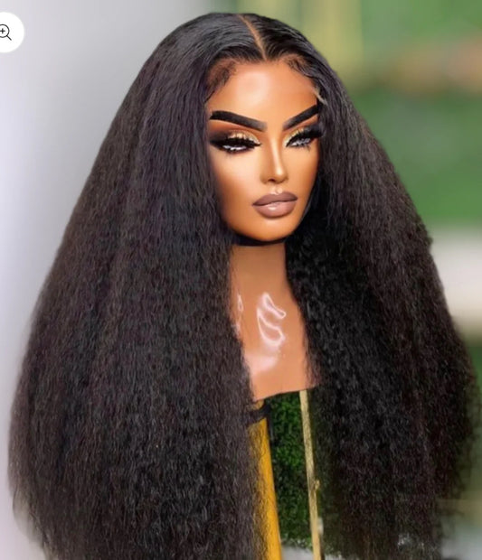 Burmese Kinky Straight 13x6 Wig( 18 inches)