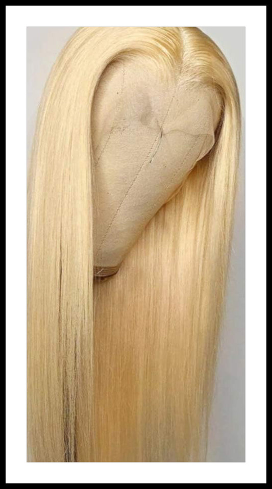 FLASH SALE!!! Burmese Virgin Frontal Wig (HD-13x6) 613 Straight (20inches)